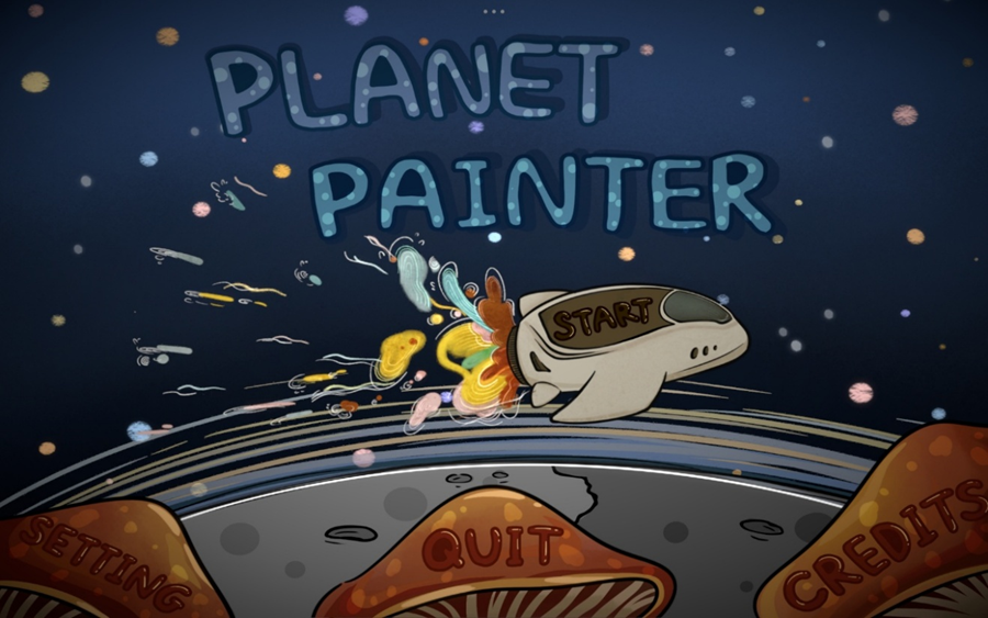 Planet Painter — title scene